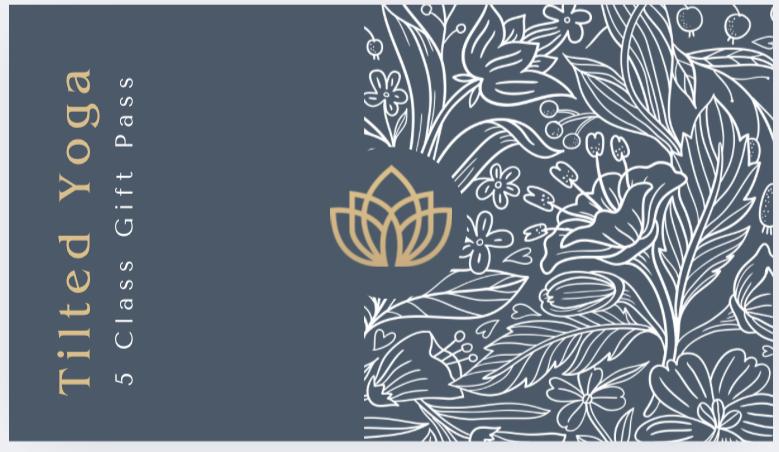 5 Vinyassa Class Pass Gift Card