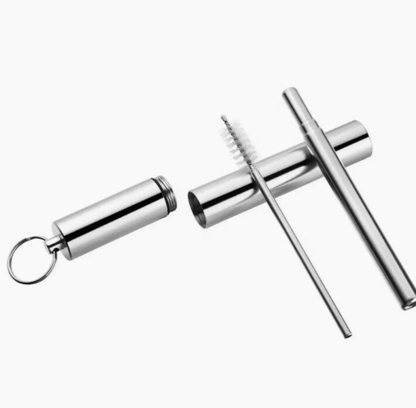 Reusable Straw Reusable Collapsible Metal Straw Eco Case
