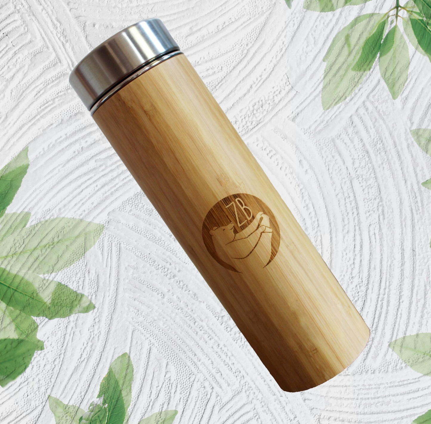 Bamboo Flask with Tea Straiiner